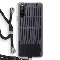 Moroccan stripes: Sony Sony Xperia 10 III Transparant Hoesje met koord