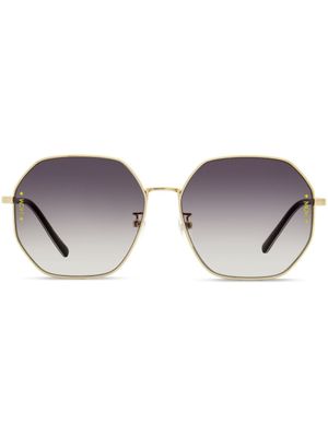 MCM lunettes de soleil 165SLB à monture carrée - Or