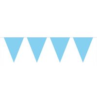 Feestartikelen Baby blauwe vlaggenlijn 10 meter - thumbnail