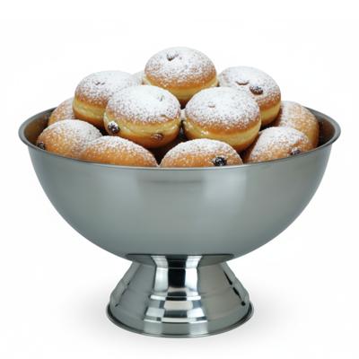 Excellent Houseware oliebollen schaal - op voet - RVS - 39 x 24 cm