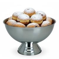 Excellent Houseware oliebollen schaal - op voet - RVS - 39 x 24 cm