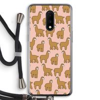 Alpacas: OnePlus 7 Transparant Hoesje met koord