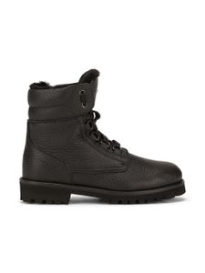 Dolce & Gabbana Kids bottines à texture grainée - Noir