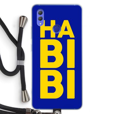 Habibi Blue: Honor Note 10 Transparant Hoesje met koord