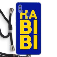 Habibi Blue: Honor Note 10 Transparant Hoesje met koord