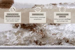 Hanse Home - Shine Design Carpet Floral White Brown - 160x235 cm