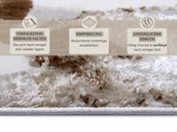 Hanse Home - Shine Design Carpet Floral White Brown - 160x235 cm