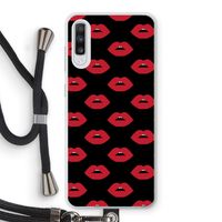 Lips: Samsung Galaxy A70 Transparant Hoesje met koord