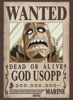 Poster One Piece Wanted God Usopp 38x52cm