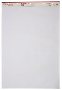 Pergamy flipchartpapier, ft 65 x 98 cm, geruit en blanco, pak met 50 blad