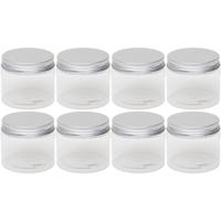 Kleine weckpot / inmaakpot - 8x - 150 ml - kunststof - met schroefdeksel - 7 x 6 cm