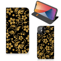 iPhone 12 Pro Max Smart Cover Gouden Bloemen