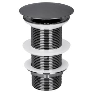 Differnz afvoerplug always open | L | gun metal | 72mm