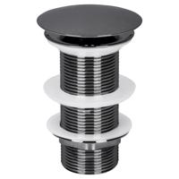 Differnz afvoerplug always open | L | gun metal | 72mm