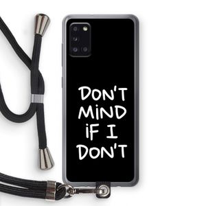 Don't Mind: Samsung Galaxy A31 Transparant Hoesje met koord