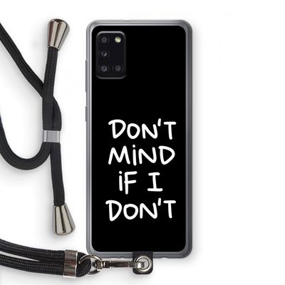Don't Mind: Samsung Galaxy A31 Transparant Hoesje met koord