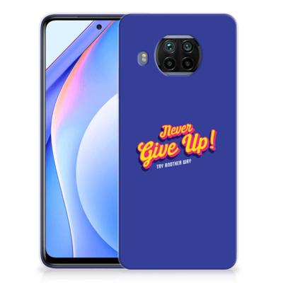 Xiaomi Mi 10T Lite | Siliconen hoesje | met naam Never Give Up Xiaomi Mi 10T Lite | Siliconen hoesje | met naam Never Give Up
