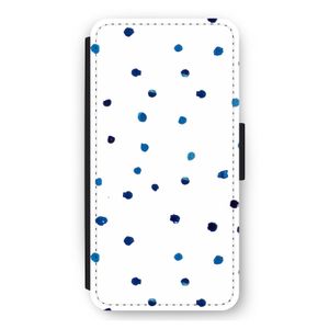 Blauwe stippen: iPhone 11 Flip Hoesje