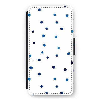 Blauwe stippen: iPhone 11 Flip Hoesje