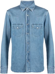 TOM FORD chemise en jean à manches longues - Bleu