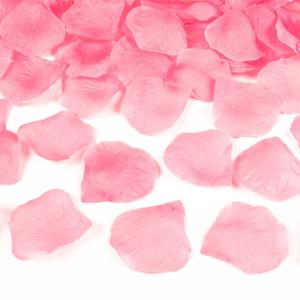 Rozenblaadjes snippers - lichtroze - 1000x stuks - Bruiloft decoratie - Feestartikelen