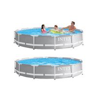 Intex Prism Frame Zwembad - ø 366 x 76 cm - met Filterpomp