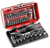 Facom doppendoos met ratel met draaiend heft 1/4"