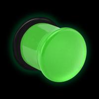 Glow in the Dark-Single Flared Plug Acryl Tunnels & Plugs - thumbnail