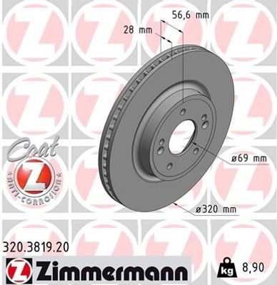Remschijf COAT Z 320381920