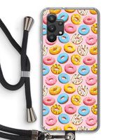 Pink donuts: Samsung Galaxy A32 5G Transparant Hoesje met koord