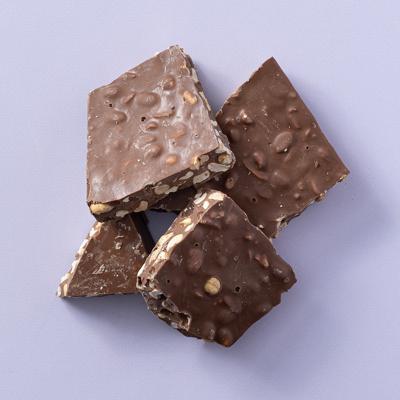 Chocolade pinda breekplaat melk brokken 400 gram