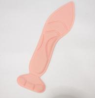 2 paar 8D Pad inserts hiel post terug ademende anti-slip voor hoge hak schoen binnenzool (puntige poeder)