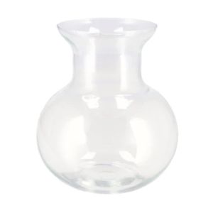 DK Design Bloemenvaas Mira - bol vaas - transparant glas - D25 x H27 cm   -