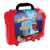 Multiprint Spiderman kleuren stempel kofferset