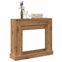Haardombouw 100x30x87,5 cm bewerkt hout artisanaal eikenkleurig