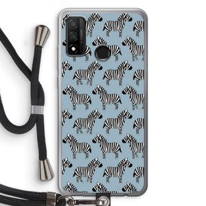 Zebra: Huawei P Smart (2020) Transparant Hoesje met koord