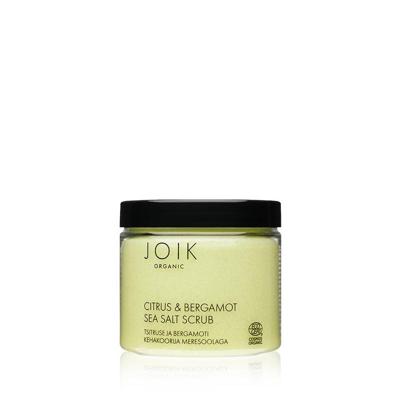 Joik Citrus & bergamot sea salt scrub organic vegan