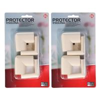 Gerimport Foam hoekbeschermers - voor de baby - 8x stuks - voor tafel / kasten - veiligheid kind