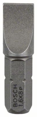Bosch Accessoires Bit extra-hard S 1,6x8,0, 25 mm 3st - 2607001471