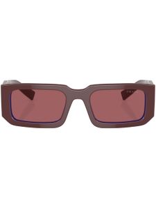 Prada Eyewear lunettes de soleil à monture rectangulaire - Rouge