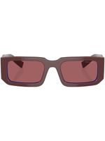 Prada Eyewear lunettes de soleil à monture rectangulaire - Rouge