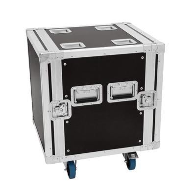 Roadinger Rack Profi 19 inch flightcase 12HE 450 mm diep met wielen
