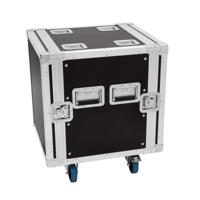 Roadinger Rack Profi 19 inch flightcase 12HE 450 mm diep met wielen