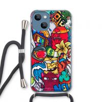 No Rules: iPhone 13 mini Transparant Hoesje met koord