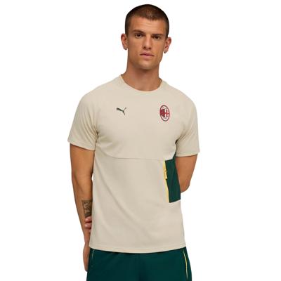 PUMA AC Milan Pumatech T-Shirt 2025-2026 Beige Donkergroen