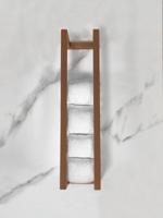 Handdoek rek Wiesbaden Loft | 50 cm | Wandmontage | Staal | Vierkant | Geborsteld brons koper