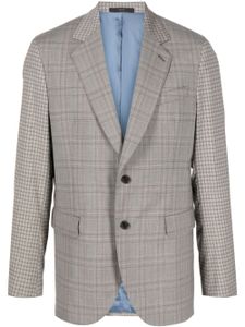 Paul Smith blazer en laine stretch à carreaux - Marron