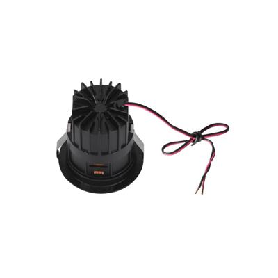 SLV Led inbouwspotHorn zwart met goud - verdiept - 3000K - 1002594
