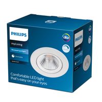 Philips Led inbouwspot Sparkle 5,5w - 2700K - 8,5cm wit 75568300 - thumbnail