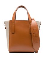 Chloé medium Sense leather tote bag - Marron